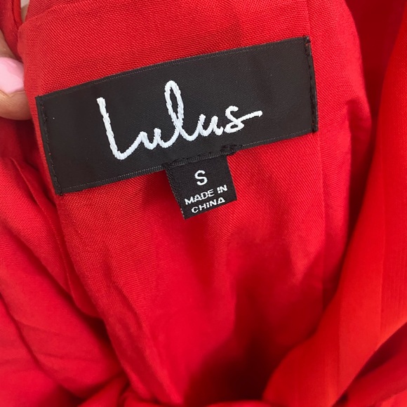 Lulus Panache Red backless midi dress small - Picture 3 of 7